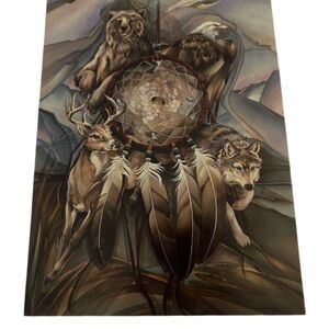 5/$15 Wildlife Dreamcatcher Wall Art